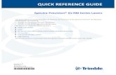 QUICK REFERENCE GUIDE - SITECH WestGL700 SERIES LASER QUICK REFERENCE GUIDE 3 • Never look directly into a laser beam or point the beam into the eyes of others. Set the laser at