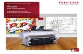 Digital Full Colour Multi-Function Printer Ricoh...Digital Full Colour Multi-Function Printer Ricoh MP CW2201SP A flexible device for CAD and Graphic Arts applications B/W 3.8ppm Colour