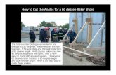 Toms River Fire Company - How to Cut the Angles for a 60 · How to Cut the Angles for a 60 degree Raker Shore The total number of degrees needed in any triangle is 180 degrees. Raker