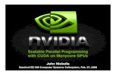 Scalable Parallel Programming with CUDA on Manycore GPUs...3D Finite-Difference and Finite-Element (FDTD) Cell phone irradiation MRI Design / Modeling Printed Circuit Boards Radar