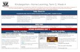 Kindergarten– Home Learning, Term 2, Week 4...Kindergarten– Home Learning, Term 2, Week 4 The expectation is that all students complete the ‘MUST DO’ activities by the end