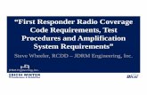 “First Responder Radio Coverage Code Requirements, Test Procedures and Amplification ... · 2020. 2. 9. · Exceptions: 3. In facilities where emergency responder radio coverage