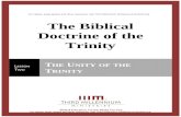 The Biblical Doctrine of the Trinity - Thirdmill · Web viewThe Biblical Doctrine of the Trinity Lesson Two: The Unity of the Trinity The Gospels, Lesson One -14- Third Millennium