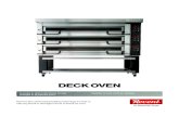 DECK OVEN - In Bread We Trust · 2014. 11. 12. · 3. Oven top with thick mineral wool insulation. 4. Stainless steel outside lining. 5. Top heat electric elements. 6. Bottom heat