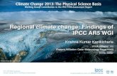 Regional climate change: Findings of IPCC AR5 WGI...•Regional Detection and Attribution •Regional Projections Chapters of Relevance Chapter 2 Observations: Atmosphere and Surface