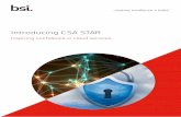 Introducing CSA STAR - BSI Group · 2018. 2. 9. · CSA website • Discover information on our website, including case studies, whitepapers and webinars visit bsigroup.com • Attend