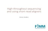 High-throughout sequencing and using short-read aligners ... Illumina HiSeq -- typical numbers â€¢1