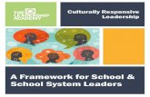 Culturally Responsive Leadership · Our Culturally Responsive Leadership Actions Framework is a set of leadership behaviors which research and our experience in the field has shown