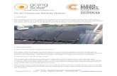 PV on Footscray Railway Station - Going Solar · PV on Footscray Railway Station Case Studies:  © Going Solar 2015 E&OE Contact: Stephen Ingrouille (03) 9348 1000 steve ...