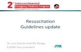 Resuscitation Guidelines update · 2016. 8. 10. · 2010 CPR Guidelines • An adjustment to the CPR process from A – B – C (Airway – Breathing – Compressions) to C – A
