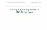 Finding Regulatory Motifs in DNA Sequencescseweb.ucsd.edu/classes/wi12/cse282-a/Lecture01_Ch04... · 2012. 1. 10. · An Introduction to Bioinformatics Algorithms Regulatory Regions