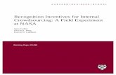 Recognition Incentives for Internal Crowdsourcing: A Field … Files/20-059_c9a52274... · higher-status actors (Galinsky et al. 2003, 2008, Nembhard and Edmondson 2006). We posit