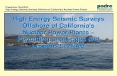 High Energy Seismic Surveys Offshore of California's ...€¦ · •Onshore and Offshore Low Energy Surveys •Ocean Bottom Seismometer Array (OBS) •Offshore High Energy Seismic