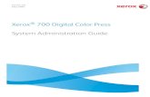 Xerox 700 Digital Color Press System Administration Guide...Xerox 700 Digital Color Press Network Scanning Web Applications This product will allow you to make copies and perform a