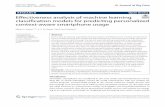 Effectiveness analysis of machine learning classification ...Eectiveness analysis of machine learning classiﬁcation models for predicting personalized context‑ware smartphone usage