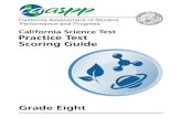 California Science Test Practice Items Scoring Guide for Grade Eight · 2020. 12. 1. · Grade Eight Practice Test Items 8 2020–21 California Science Test Practice Test Scoring