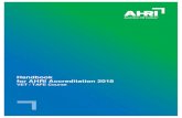 Handbook for AHRI Accreditation 2018...AHRI Accreditation Handbook 2018 – VET/TAFE Courses 5 | P a g e 2. Course review 2.1 Formal evaluation and review processes 2.2 Curriculum/Advisory