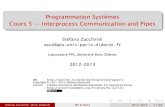 Programmation Systèmes Cours 5 Interprocess Communication ...zack/teaching/1213/progsyst/cours-05.pdf · Modern UNIX implementations support most of the UNIX IPC facilities we’ve