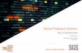 Secure Products & Systems...2 „IoT und Wege zu situations-angepasster IT-Sicherheit” ASUT IoT-Konferenz, 3. September 2020
