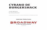 CYRANO DE BURGERSHACK - broadwaylicensing.comWritten by Susanna Hoffs, Tom Kelly and Billy Steinberg Used by permission of Russell Carter Artist Management, Ltd. and Sony/ATV Music
