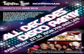 NOTTINGHAM - Bistro Live · 2018. 2. 9. · The Mix - £34.50 The Mix is an exci ng three piece party band, covering top chart hits from the past ﬁve decades that’s guaranteed