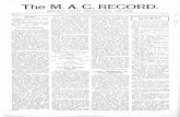 The M. A. C. RECORD. - Michigan State Universityspartanhistory.kora.matrix.msu.edu/files/1/4/1-4-5C3-54... · 2012. 2. 8. · The M. A. C. RECORD. MICHIGAN STATE AGRICULTURAL COLLEGE.