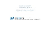 EIDR SYSTEM VERSION 2.0.9 REST API REFERENCE · 2016. 2. 19. · EIDR REST API Reference Page | 4 Version 2.0 – 2016-02-18 1 INTRODUCTION The EIDR system provides various services