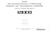 DIGEST OF TECHNICALPAPERS - GBVTableofContents 11: DISPLAYMETROLOGY Chair: FrankF. RochowLMTGmbH Co-Chair:TomFlskeIridigm DisplayCorp. 11.1: InvitedPaper: ModemMethodsfor theElectro-optical
