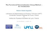The Functional Renormalization Group Method – An Introductionevents.idpasc.lip.pt/LIP/events/2017_workshop_students...The Functional Renormalization Group Method – An Introduction