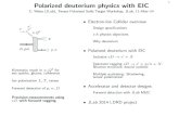 Polarized deuterium physics with EIC1 Polarized deuterium physics with EIC C. Weiss (JLab), Tensor Polarized Solid Target Workshop, JLab, 11–Mar–14 e Q2 D x, e’ pol. p, n X Kinematic