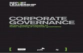 corporate governance - CIMA · 2011. 10. 18. · corporate governance Simple, practical proposals for ... to question the effectiveness of governance in these areas. k It’s complex