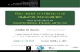 Computation and structure of character polylogarithms...4. Preliminaries 21. Character polylogarithms 45. Applications to character MTW sums 57. Values of character sums including