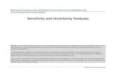 Sensitivity and Uncertainty Analyses€¦ · Sensitivity Analysis – The computation of the effect of changes in input values or assumptions (including boundaries and model functional