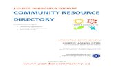 PENDER HARBOUR & EGMONT COMMUNITY RESOURCE DIRECTORY · Egmont Days ... high school team antics and kids ï mini-boatbuilding is blended with a variety of community activities. Volunteer