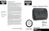 Shiatsu Massage Pillow - Wholesale Point Inc. · 2014. 5. 9. · Shiatsu Massage Pillow limited warranty 2year GARANTÍA LIMITADA POR DOS AÑOS (Válida únicamente en los EE.UU.)