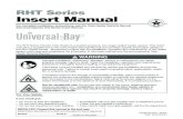 RHT Series Insert Manual · 2017. 12. 8. · 555 201B 580 328 On Circuit Board None 40 VA Fasco Lg. 50Hz - 120V When Specified None None 3 T-plug 2 x 4 Box 7/8” FC Flare None N/A