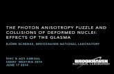 THE PHOTON ANISOTROPY PUZZLE AND COLLISIONS OF … · 2014. 6. 17. · m. wilde [alice] nucl. phys. a 904-905 (2013) 573c d. lohner [alice]