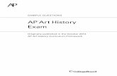 AP Art History Exam · Introduction. These sample exam questions were originally included in the . AP ® Art History Curriculum Framework, published in fall 2013. The . AP Art History