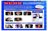 June 2018 Election ENDORSEMENTS · June 2018 Election ENDORSEMENTS e June 5 e , y June 1! Politics is important to all of us, but to healthcare workers in particular, since government