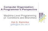 Computer Organization: A Programmer's Perspective galk/teach/csapp/notes/04b... Gal A. Kaminka galk@cs.biu.ac.il