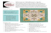 Whimsical Wildflowers Quilt ... Whimsical Wildflowers Quilt Embroidery and Construction Instructions