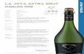 LA JOYA EXTRA BRUT - Bisquertt | Bisquertt...At 12º-16ºC during 20 days to reach a pressure of 6 bar. followed by addition of ﬁne lees and bâtonnage for 20 days. Addition of expedition