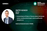 DMITRY NOVIKOV - Kaspersky Industrial CyberSecurity · Penetration testing 6 recommendations for improving security IT security of communication server application software Recommendations