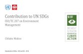 Contribution to UN SDGs - UNECE...ISO 14063:2006 ISO CD 14064 - 3 Environmental management -- Environmental communication -- Guidelines and examples ISO 14065:2013 Greenhouse gases