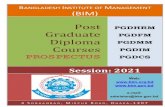 Post PGDHRM Graduate PGDFM Diploma PGDMM Courses …bim.portal.gov.bd/sites/default/files/files/bim.portal... · 2020. 12. 21. · BANGLADESH INSTITUTE OF MANAGEMENT (BIM) Session: