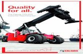 Quality for all. - Westmat...Kalmar Training Academy. For your team to get the most out of their new reachstacker, the Kalmar Training Academy offers a range of courses for both your