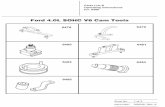 Ford 4.0L SOHC V6 Cam Tools · 2019. 6. 30. · Parts List & Operating Instructions for: 6488 Ford 4.0L SOHC V6 Cam Tools 6478 6480 6482 6485 巴 ro 6479 6481 6484 Sheet No. 1 of
