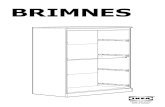 BRIMNES - IKEA · 2019. 3. 15. · BRIMNES. WARNING Serious or fatal crushing injuries can occur from furniture tip-over. ALWAYS secure this furniture to the wall using tip-over restraints.