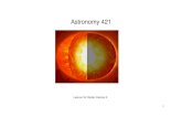 16 A421 StellarInteriorsIInew - Physics & Astronomygbtaylor/astr421/lectures/16_A421... · 2013. 10. 22. · 1) Nuclei can interact via the four fundamental forces, but only EM and