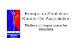 World Shotokan Karate-Do Association for... · 2020. 12. 22. · –Bassai Dai –Kanku Dai –Jion –Empi Judgement will be done by the Flag system . Kata Individual Match –Third